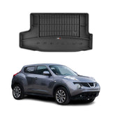 OMAC Premium Bandeja Maletero Alfombrilla para Nissan Juke 2010-2019 Negro TPE